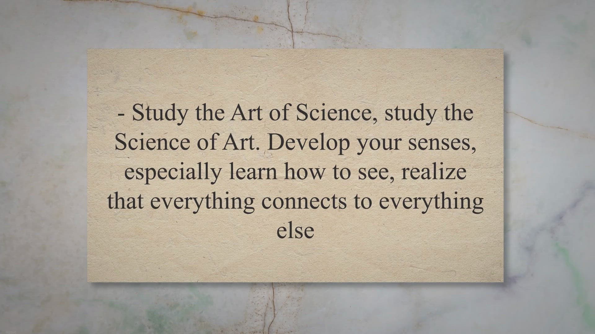 Video thumbnail for Leonardo da Vinci’s Famous Quotes