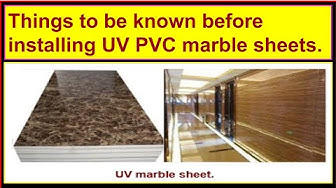 'Video thumbnail for Things to be known before installing UV PVC marble sheets./Useful tips over UV marble sheets.'