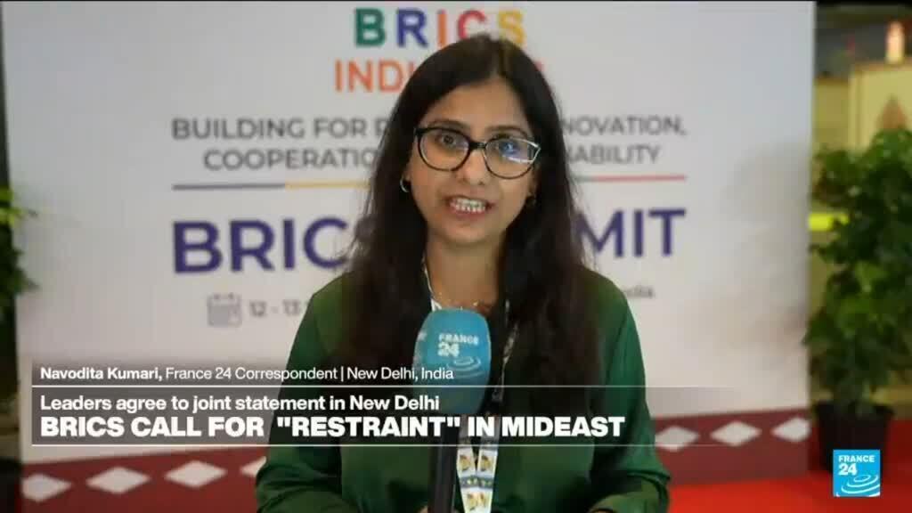 Video thumbnail for BRICS nations urge 'maximum restraint' in Middle East war