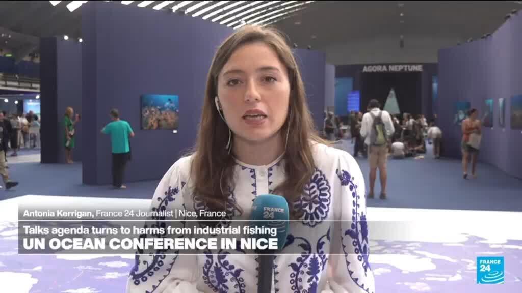 Video thumbnail for Talks agenda turns to harms from industrial fishing in the UN Oceans conference summit