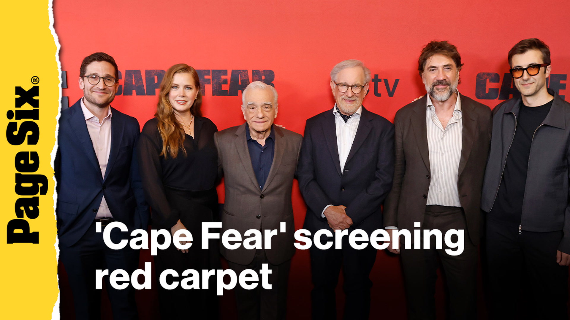 Video thumbnail for Amy Adams, Javier Bardem and more attend Apple TV's 'Cape Fear' screening