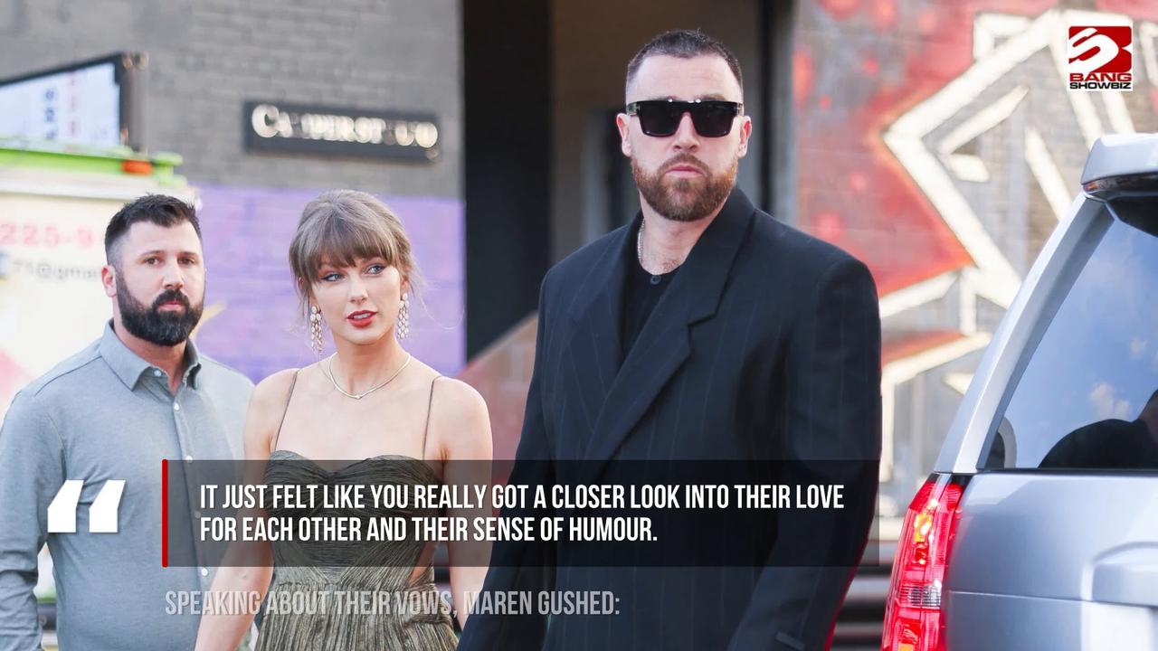 Video thumbnail for Taylor Swift and Travis Kelce showed their sense of humour in their wedding vows