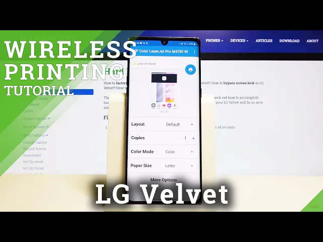 Video thumbnail for How to Connect Printer in LG Velvet – Wireless Printing