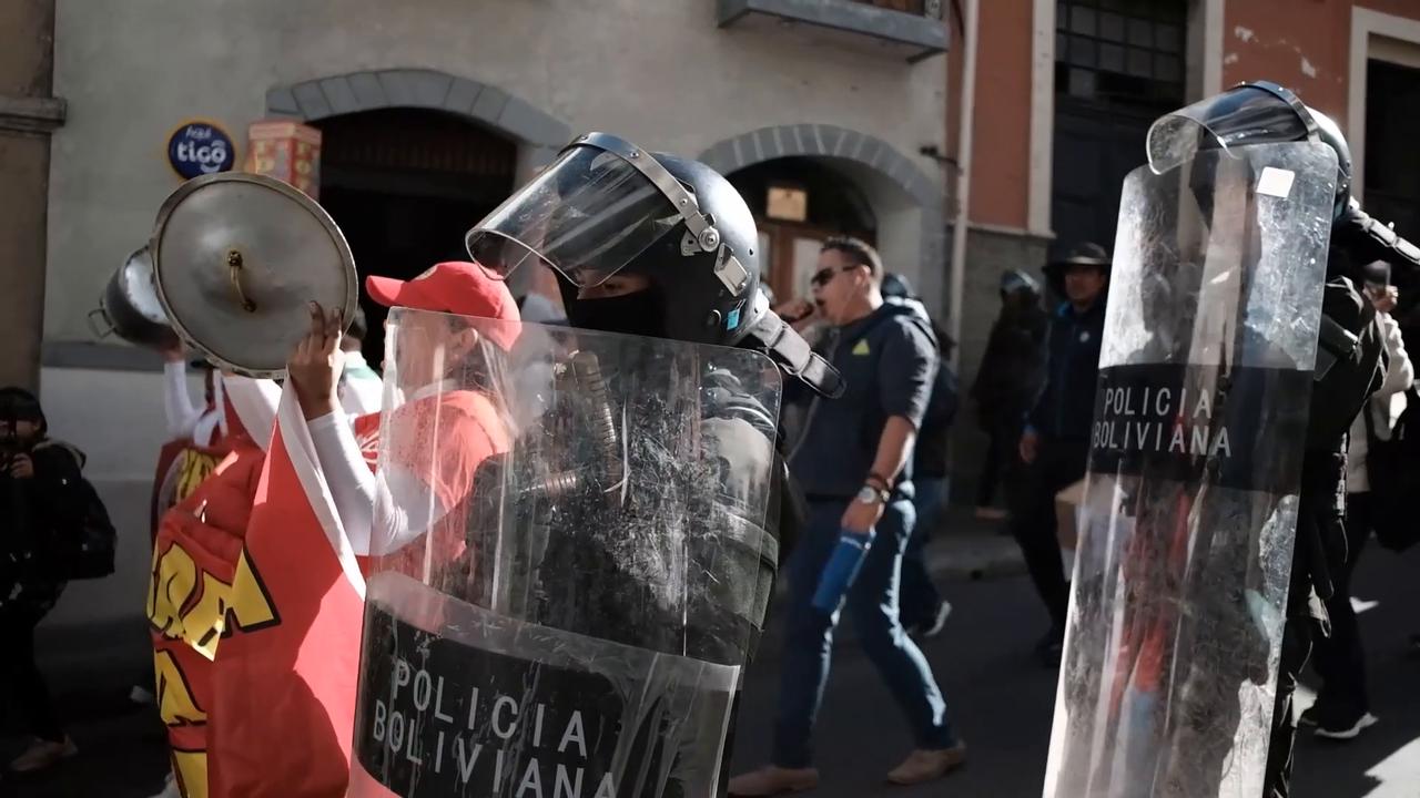 Video thumbnail for Bolivia: Protesters take to streets after Bolivian government extends state of emergency.