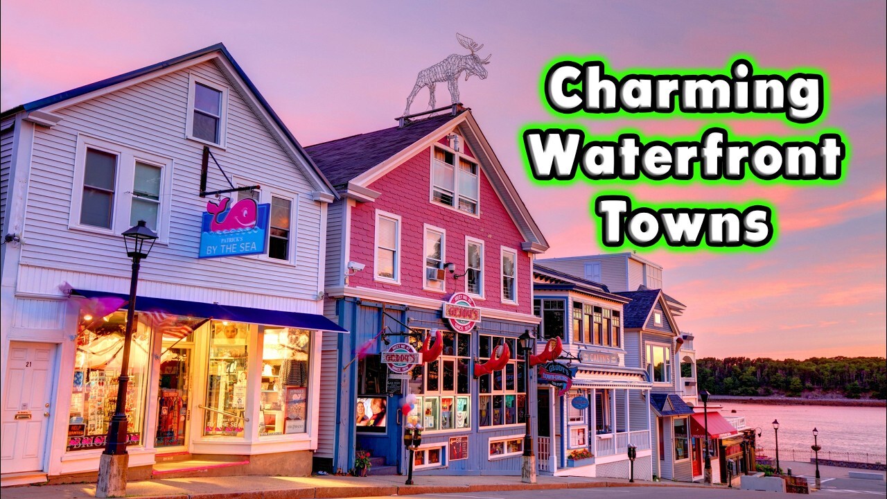Video thumbnail for 10 Quiet and Charming Waterfront Towns In The USA