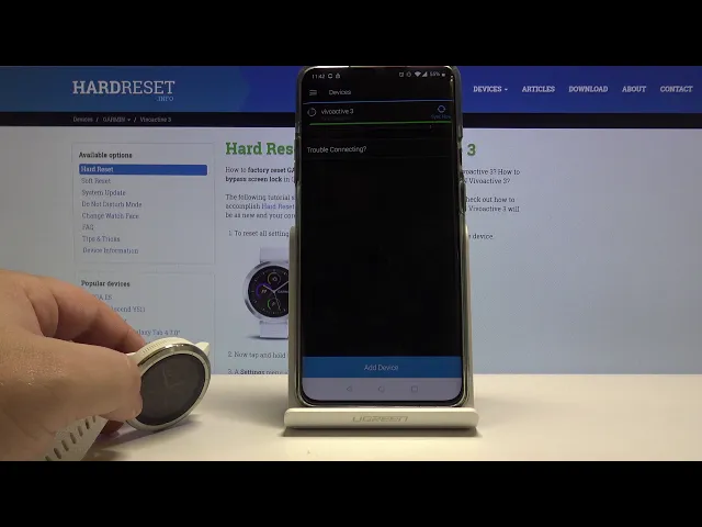 Video thumbnail for How to Unpair GARMIN Vivoactive 3 - Disconnection GARMIN Smartwatch
