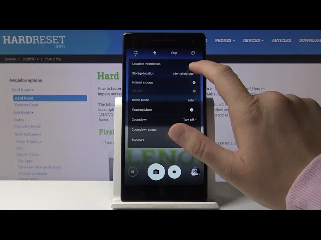 Video thumbnail for LENOVO Phab 2 Pro - How to Change Location of Camera Storage
