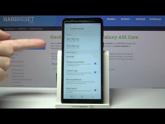 Video thumbnail for How to Enable Camera Location Tags in SAMSUNG Galaxy A01 Core – Activate Location Tags