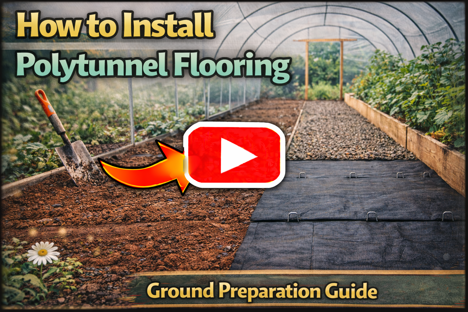 Video thumbnail for How to Install Polytunnel Flooring | Ground Preparation Guide
