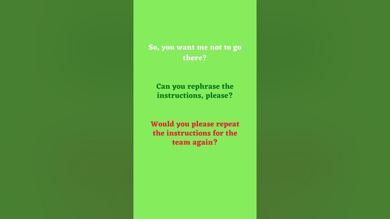 'Video thumbnail for Ask for Clarification in English Part 12'