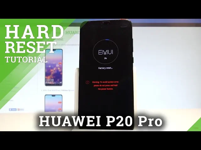Video thumbnail for How to Hard Reset HUAWEI P20 Pro - Screen Lock Removal |HardReset.Info