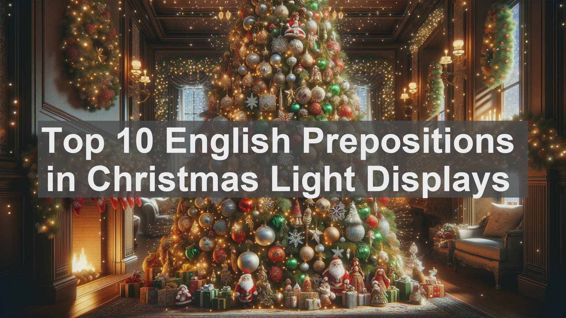 'Video thumbnail for Top 10 English Prepositions in Christmas Light Displays'