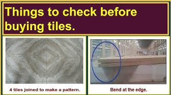 'Video thumbnail for Things to check before buying tiles./How to buy the right type of tiles?/Tips for tile purchasing.'