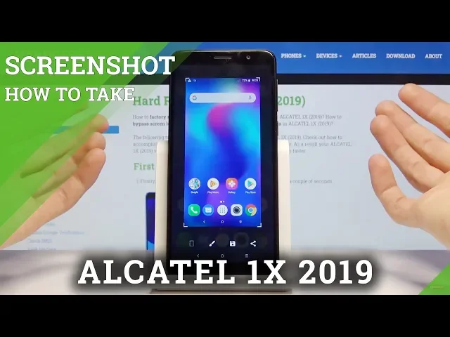 Video thumbnail for How to Take Screenshot on ALCATEL 1X 2019 – Save Display