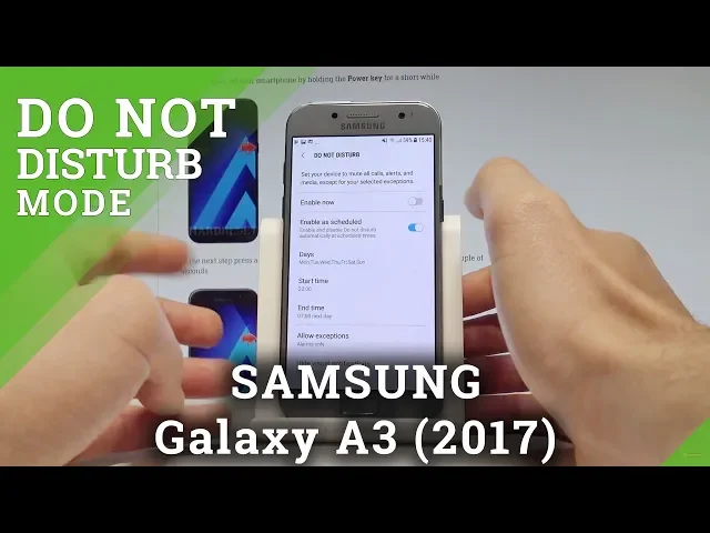 Video thumbnail for How to Allow Do Not Disturb in SAMSUNG Galaxy A3 (2017) - Mute Mode |HardReset.Info