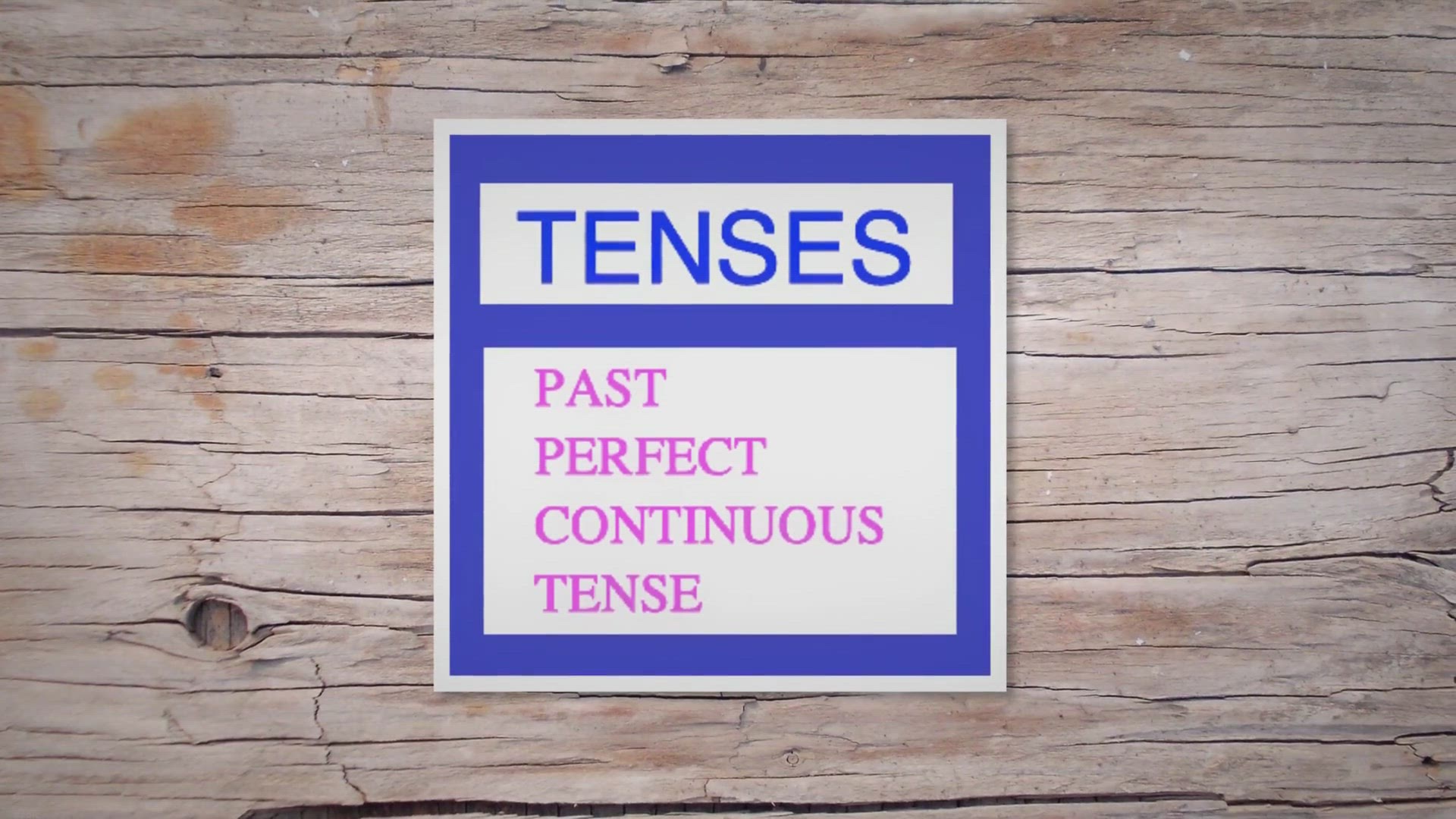 'Video thumbnail for Past Perfect Continuous Tense'