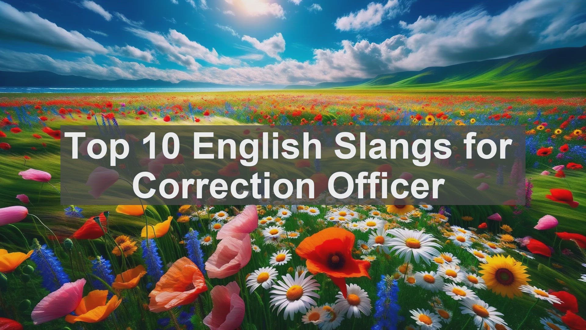 'Video thumbnail for Top 10 English Slangs for Correction Officer'
