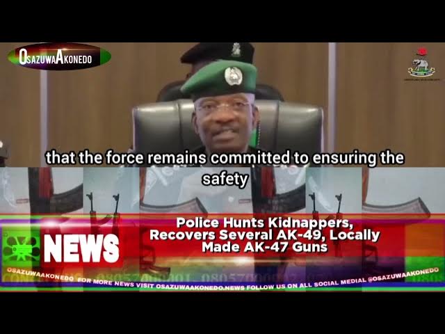 Video thumbnail for Police Hunts Kidnappers, Recovers Several AK-49, Locally Made AK-47 Guns