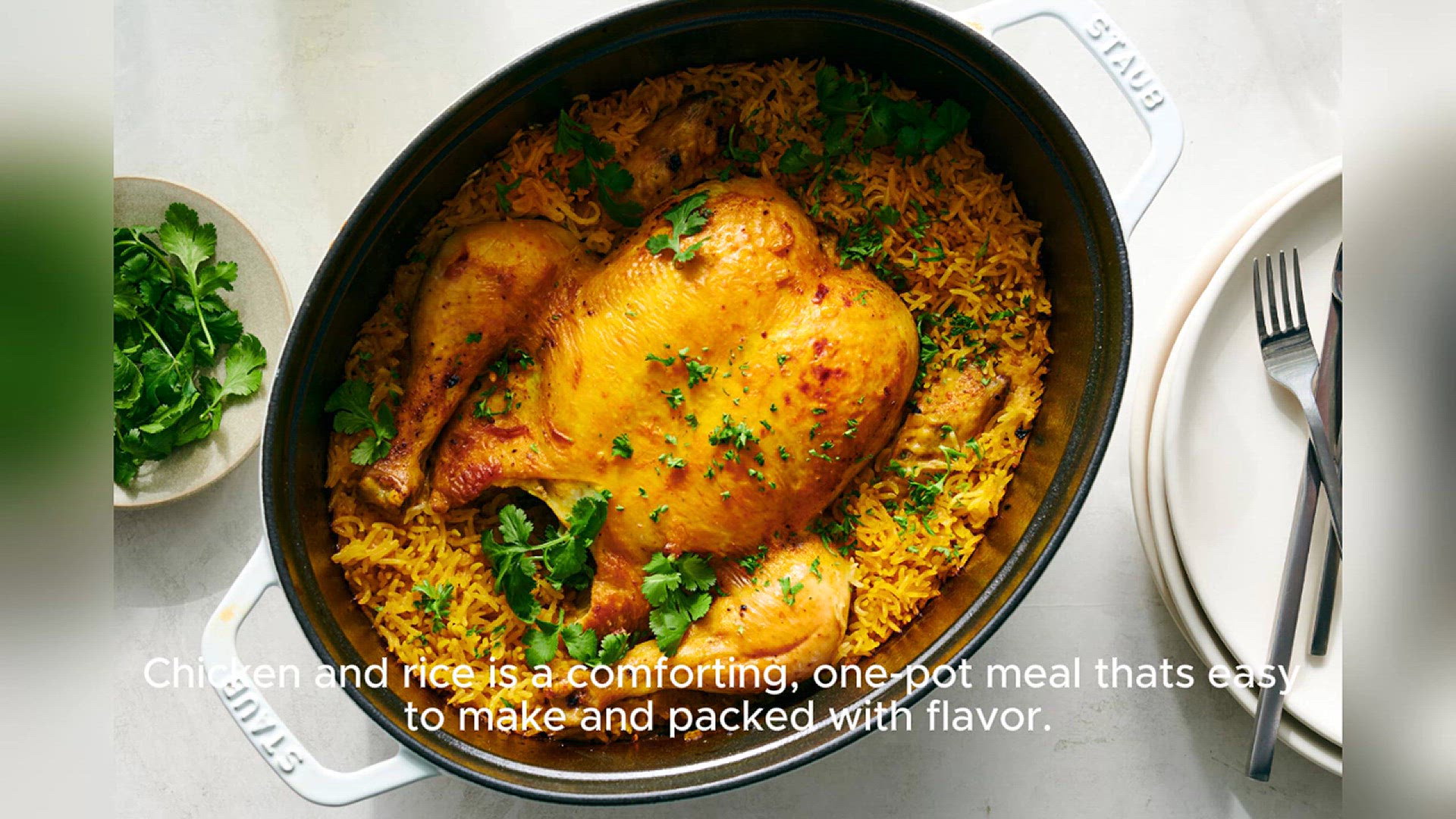 Video thumbnail for chicken and rice recipe