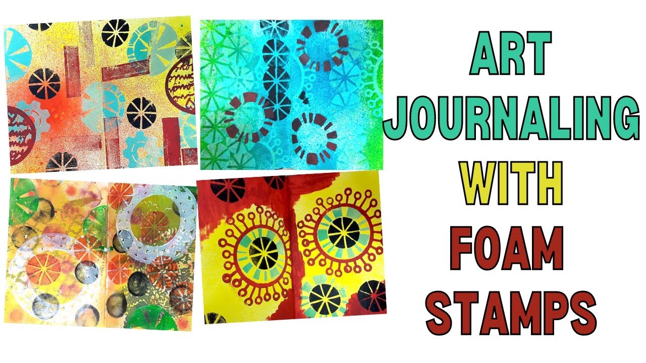 Video thumbnail for Art Journaling with Foam Stamps