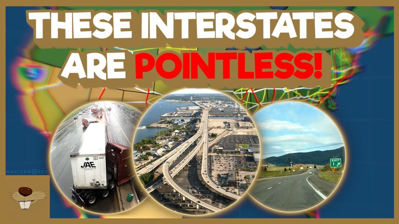 'Video thumbnail for America's Most Pointless Interstates'
