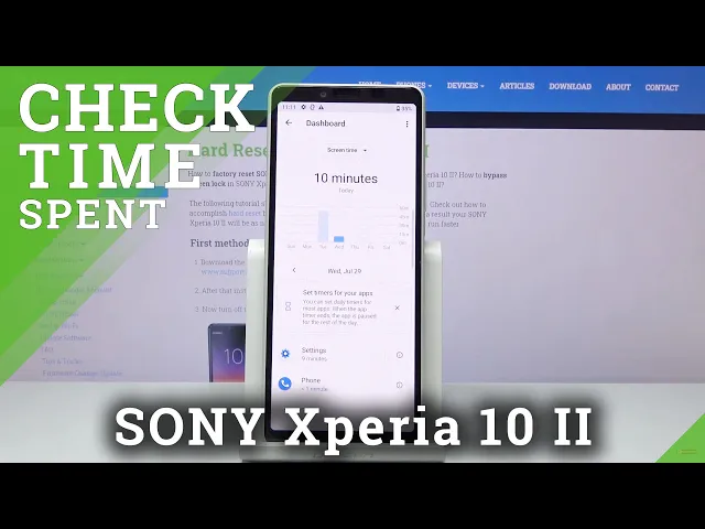 Video thumbnail for How to Check Total Screen Time in SONY Xperia 10 II