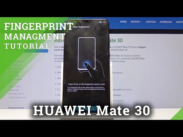Video thumbnail for How to Set Up Fingerprint in HUAWEI Mate 30 - Add Screen Lock