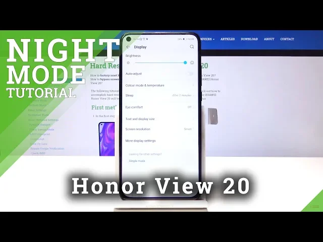 Video thumbnail for How to Enable Blue Light Filter on Huawei Honor View 20 - Eye Comfort Mode
