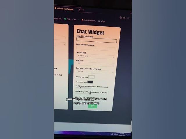 Video thumbnail for Horizontal Chat on your #kick streams