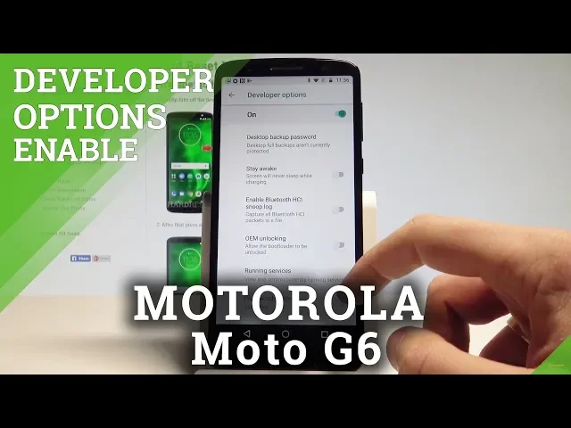 Video thumbnail for How to Enable Developer Options on MOTOROLA Moto G6 - USB Debugging & OEM Unlock