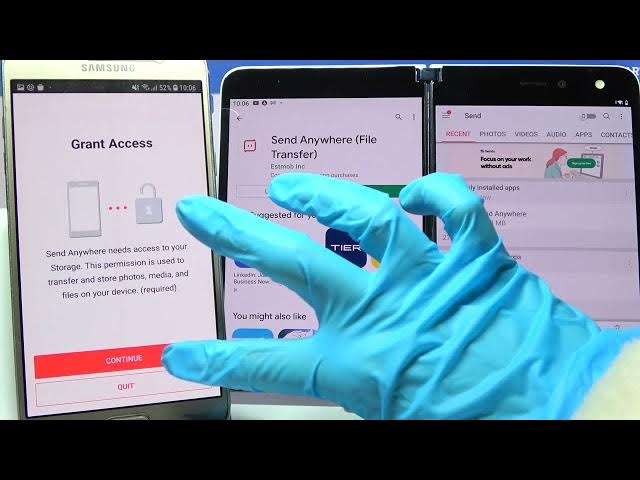 Video thumbnail for Transfer files from an Android Device to Microsoft Surface Duo – Send anywhere