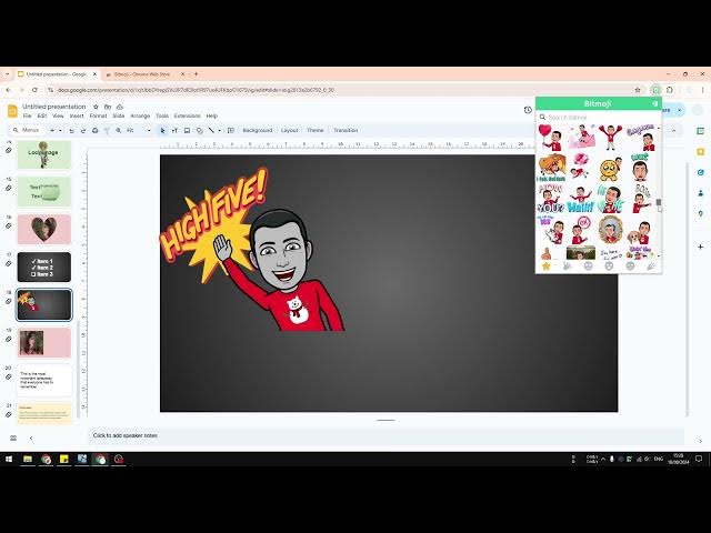 Video thumbnail for How to Add Bitmoji to Google Slides