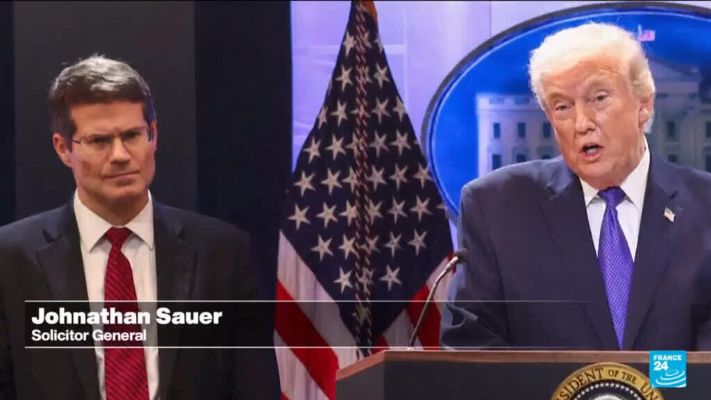 Video thumbnail for Supreme Court justices skeptical of Trump order to restrict birthright citizenship