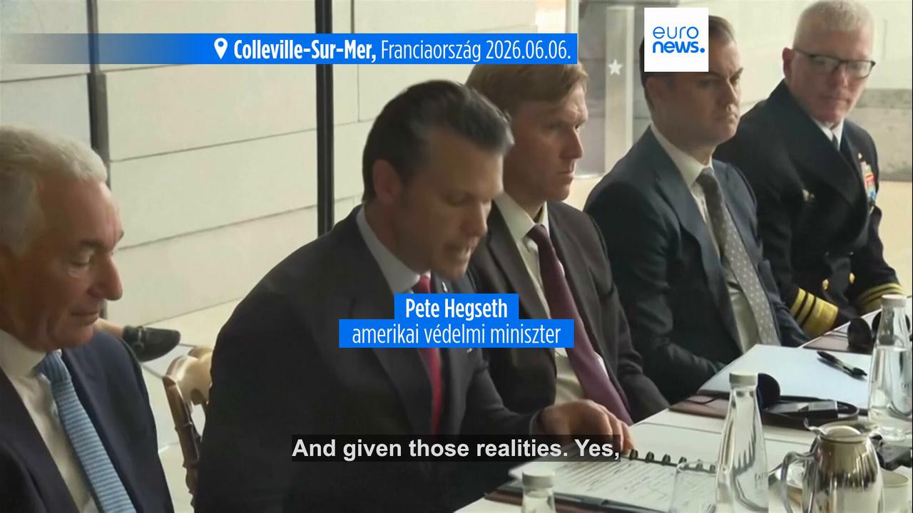 Video thumbnail for D-Day commemorations: Pete Hegseth urges Europe to focus on defence