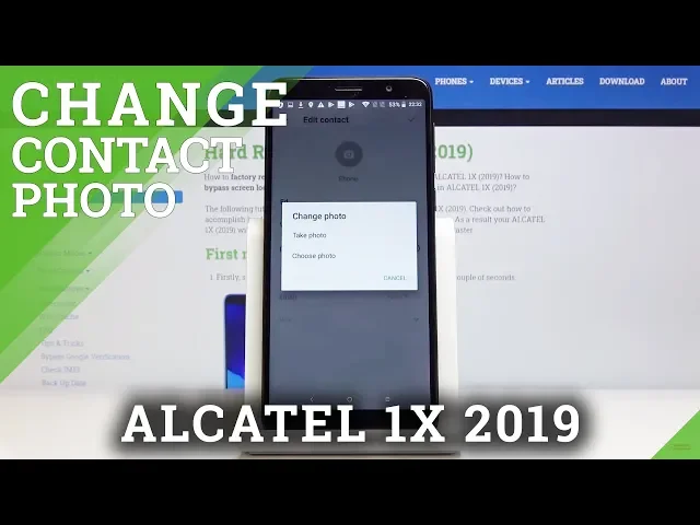 Video thumbnail for How to Add Photo to Contact in ALCATEL 1X 2019 – Personalize Contact List