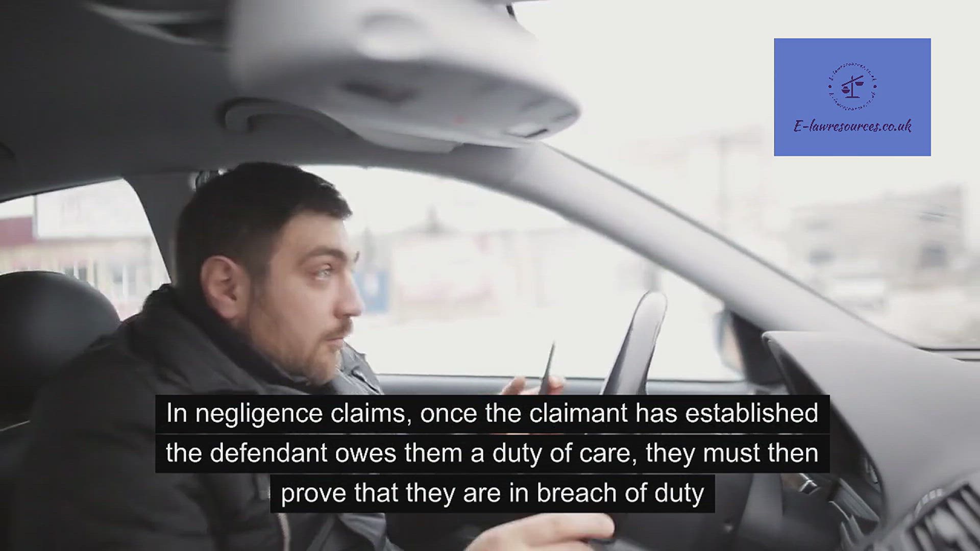 Video thumbnail for Tort Law the objective test www.e-lawresources.co.uk