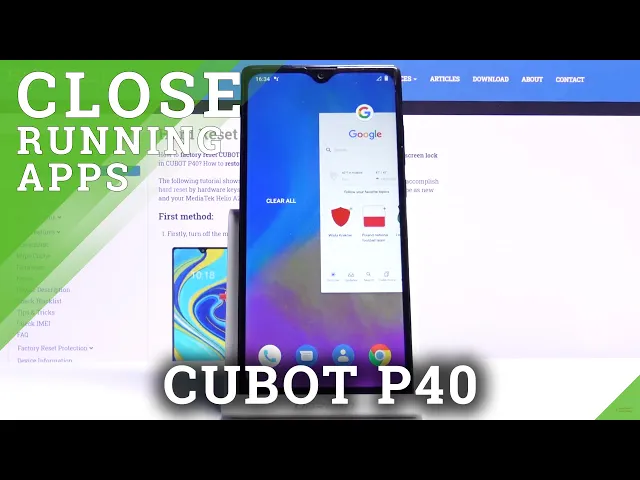 Video thumbnail for How to Turn Off Background Apps in CUBOT P40 – Turn Off Running Apps