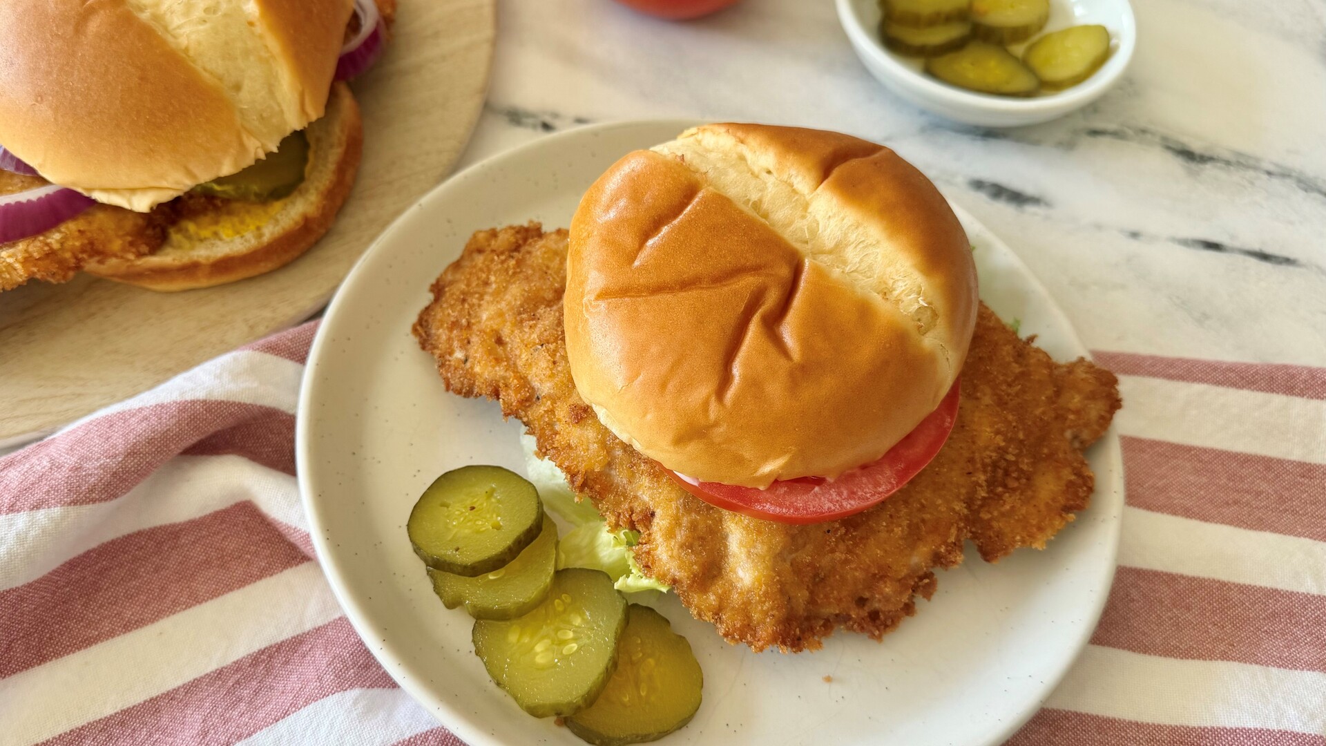 Video thumbnail for The Meat In This Hoosier Pork Tenderloin Sandwich Is Bigger Than The Bun
