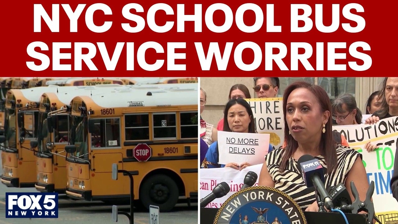 Video thumbnail for NYC parents concerned about school bus service