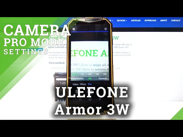 Video thumbnail for How to Enable Camera Pro Mode in ULEFONE Armor 3W – Camera Professional Options