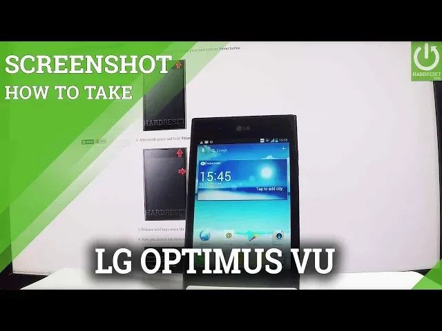 Video thumbnail for LG Optimus Vu SCREENSHOT / How to Take Screenshot