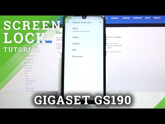 Video thumbnail for Change Lock Screen Method - GIGASET GS190 & Manage Security Settings