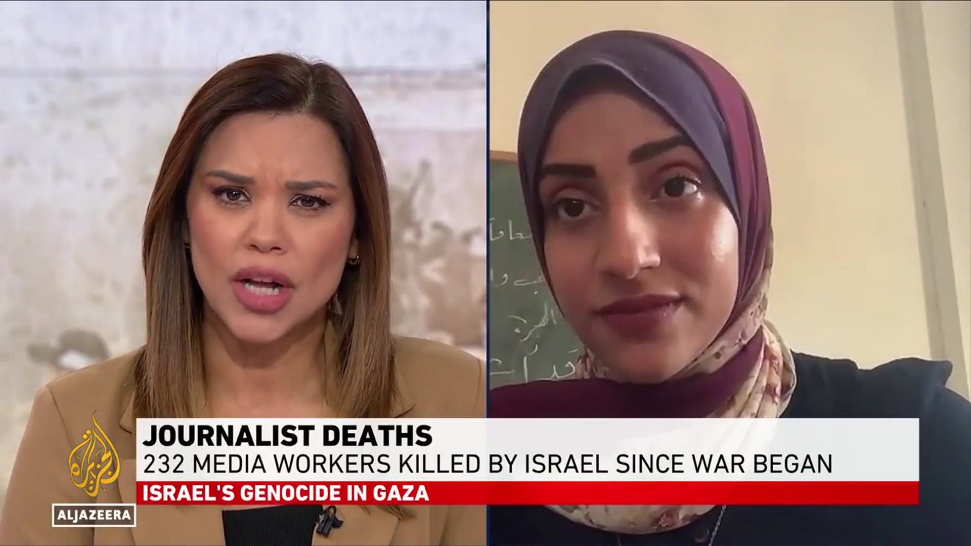 'Video thumbnail for ‘We don’t want words, we want actions’, Gaza-based journalist pleads'