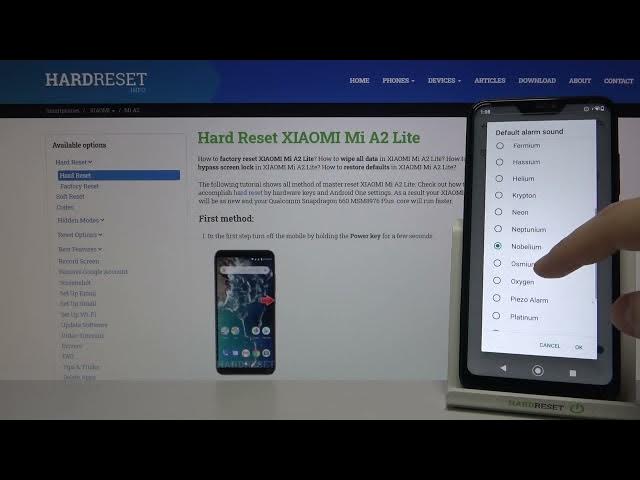 Video thumbnail for Alarm Tones on XIAOMI MI A2 LITE – Available Sounds of Alarms
