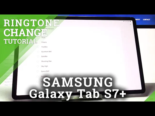 Video thumbnail for How to Change Ringtone in SAMSUNG Galaxy Tab S7+ - Personalize Sounds