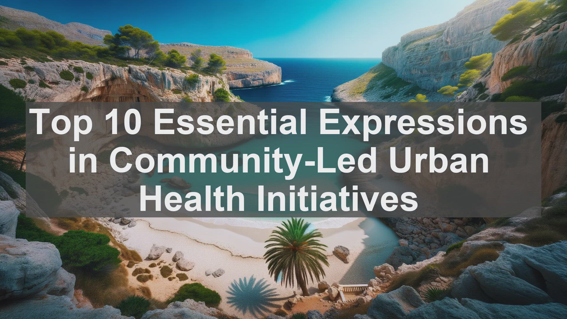 'Video thumbnail for Top 10 Essential Expressions in CommunityLed Urban Health Initiatives'