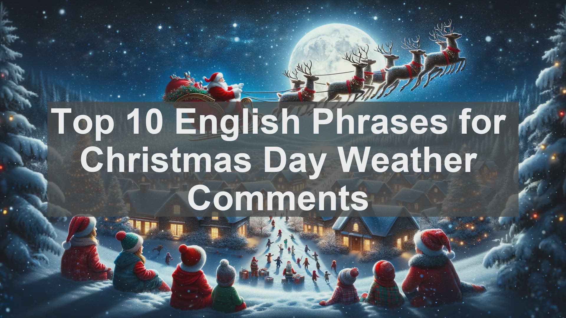 'Video thumbnail for Top 10 English Phrases for Christmas Day Weather Comments'