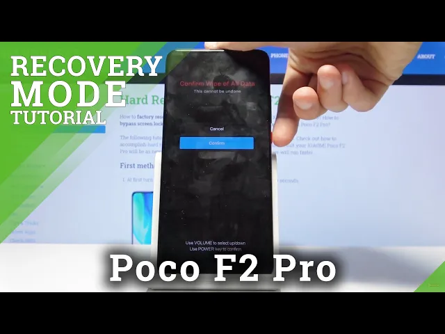 Video thumbnail for Hard Reset on XIAOMI Poco F2 Pro via Recovery Mode – Bypass Screen Lock