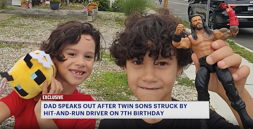 Video thumbnail for Norwalk father speaks out after birthday hit-and-run strikes twin sons