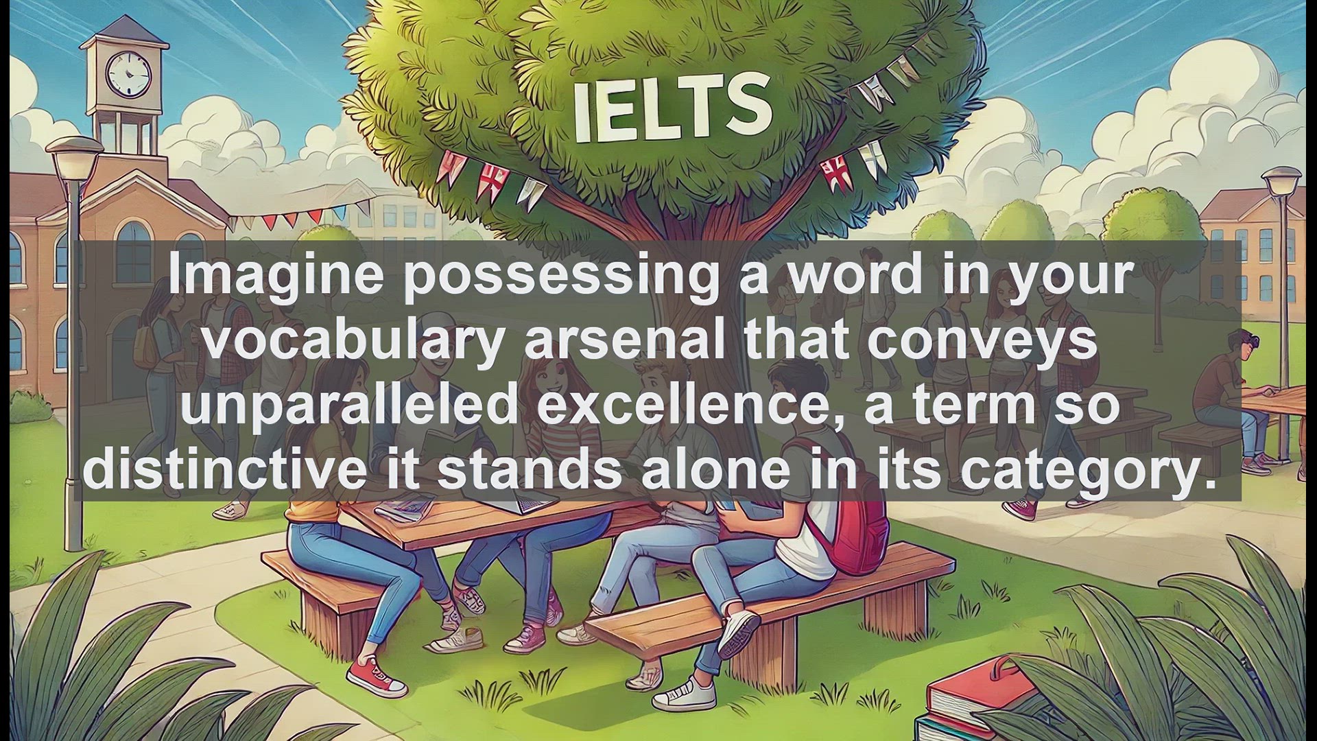 'Video thumbnail for 5000 Must Know IELTS 8.0 Vocabulary - Nonpareil: The Word for Unmatched Excellence'